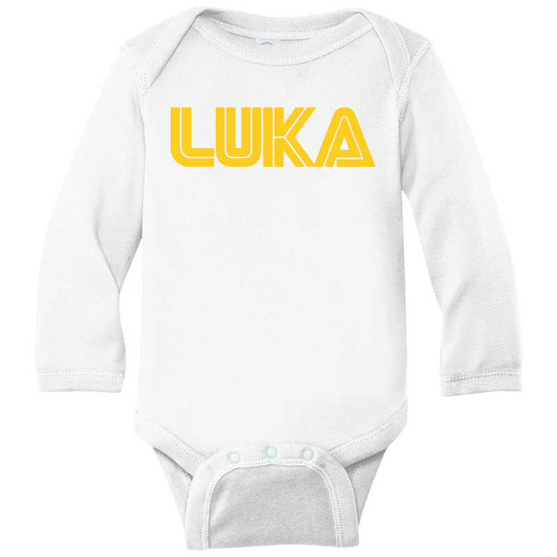 Team Luka Basketball Long Sleeve Baby Bodysuit | Artistshot