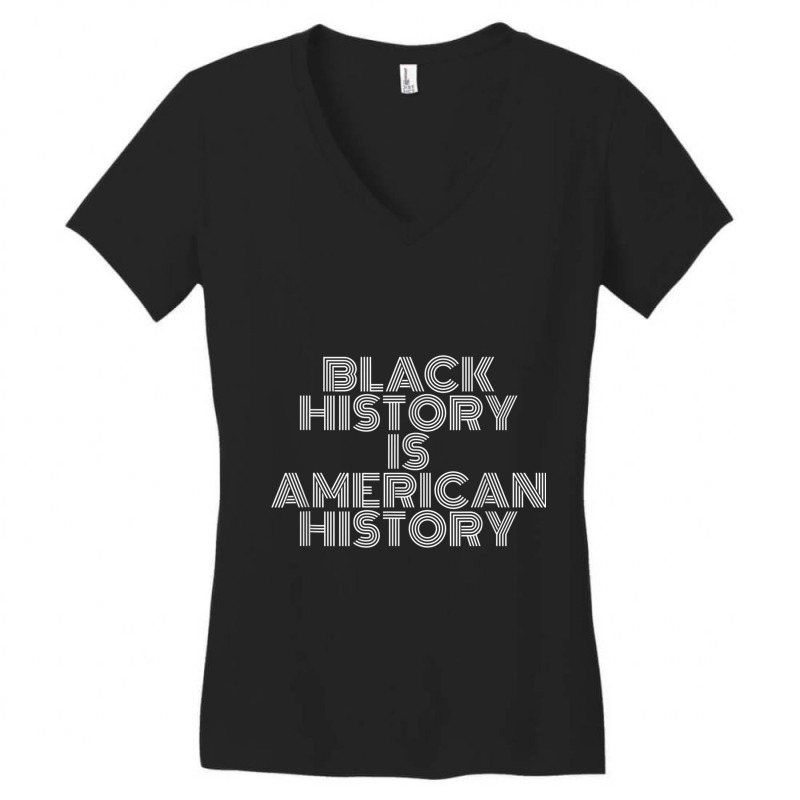 Black History Is American History Black History Month Characters Video Women's V-Neck T-Shirt by TyrellDesign | Artistshot