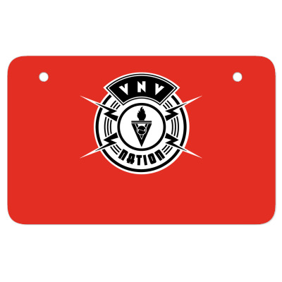 Vnv Nation Industrial Atv License Plate Designed By Warning