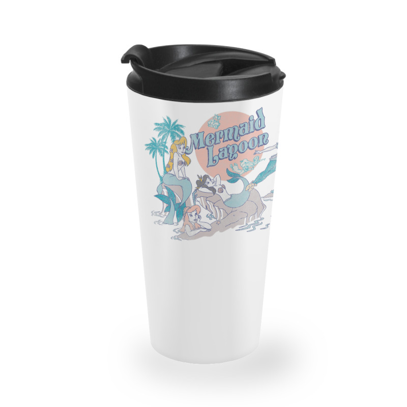 Peter Pan Distressed Mermaid Lagoon Travel Mug | Artistshot