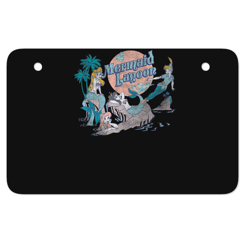 Peter Pan Distressed Mermaid Lagoon Atv License Plate | Artistshot