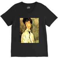 Amedeo Modigliani Woman With Black Cravat Classic V-neck Tee | Artistshot