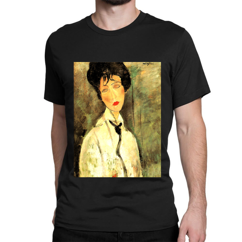 Amedeo Modigliani Woman With Black Cravat Classic Classic T-shirt by cm-arts | Artistshot