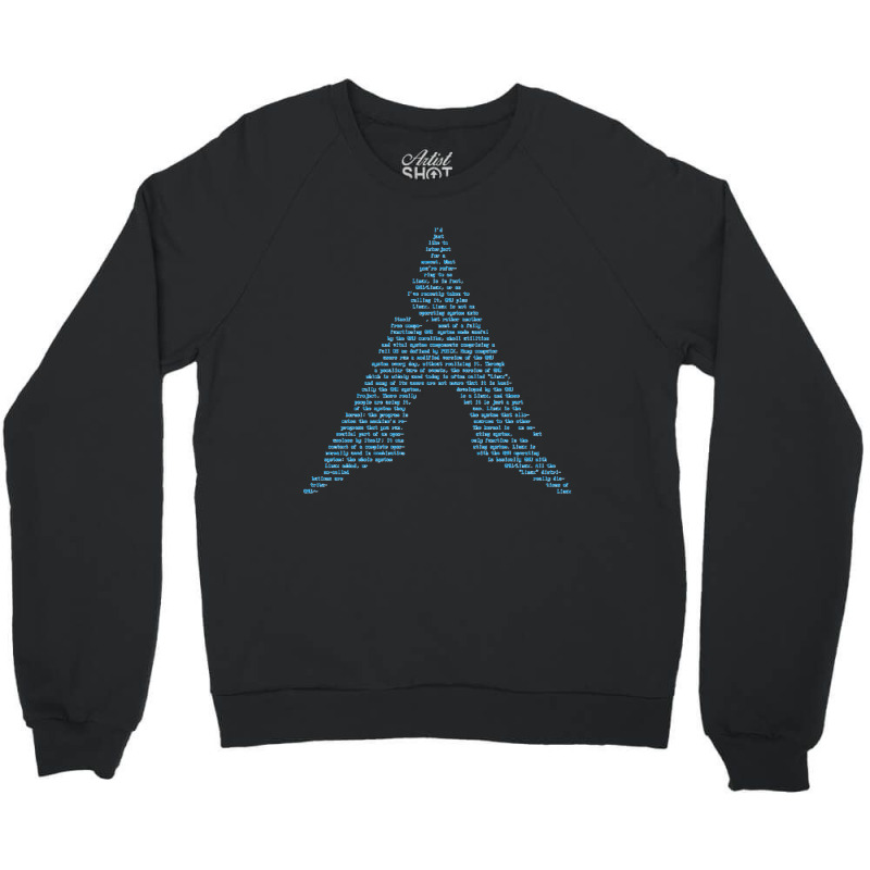 Arch Gnulinux Richard Stallman Interject Pasta Crewneck Sweatshirt by CrystalCroft | Artistshot