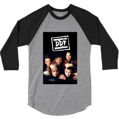 Ddt Music Band 3/4 Sleeve Shirt Designed By Warning