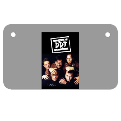 Ddt Music Band Motorcycle License Plate Designed By Warning