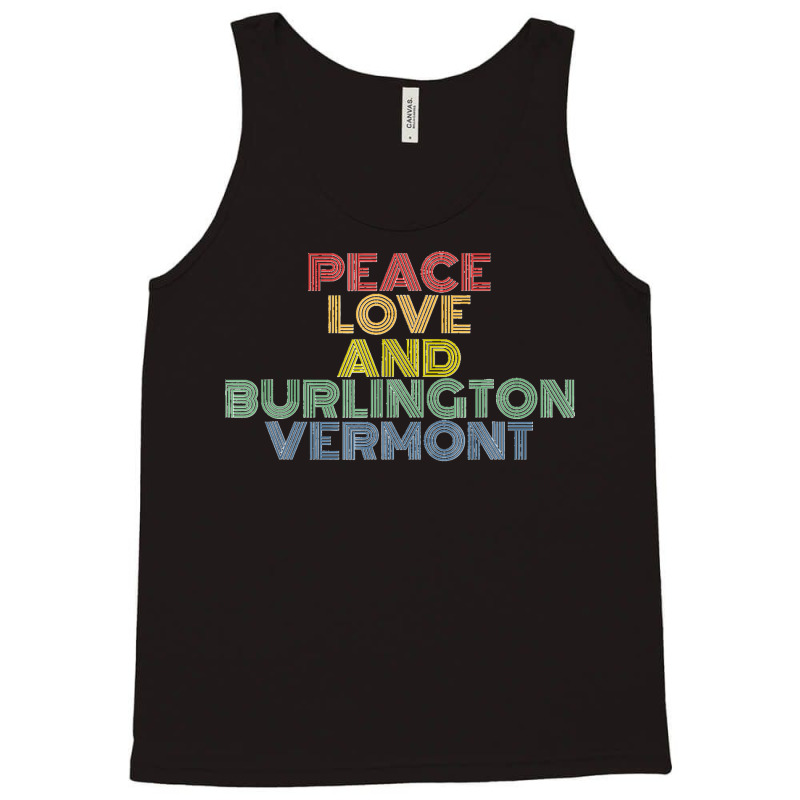 Burlington Vermont Vintage 70s Retro Tank Top | Artistshot