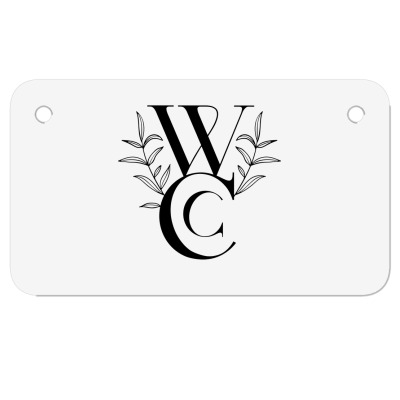 Wcc Original Merch Motorcycle License Plate Designed By Warning