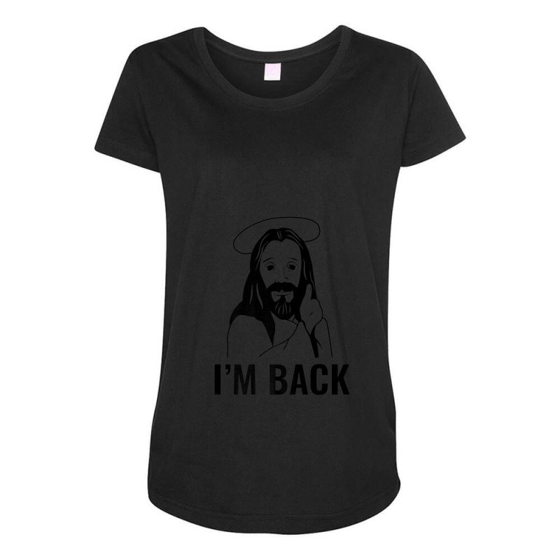 Easter Jesus Back From The Dead Funny Maternity Scoop Neck T-shirt by BrianJolane | Artistshot