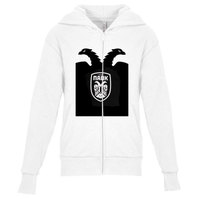 Paok Merch Youth Zipper Hoodie Designed By Warning