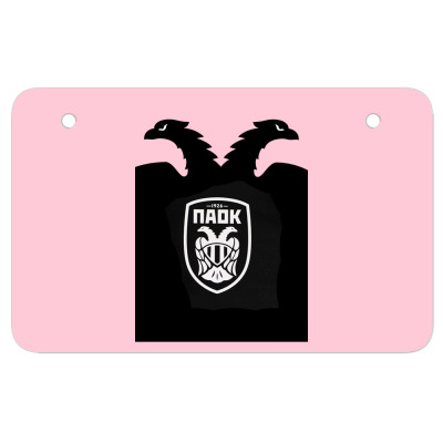 Paok Merch Atv License Plate Designed By Warning