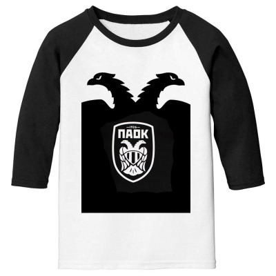 Paok Merch Youth 3/4 Sleeve Designed By Warning