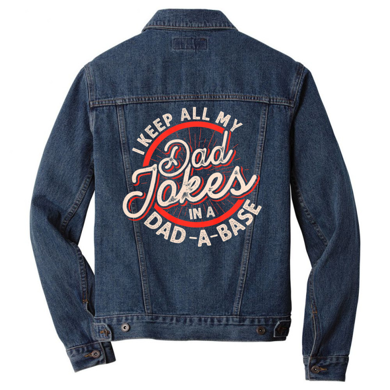 Dad Jokes Programmer Dad Nerdy Father Database Geeky Men Denim Jacket by Jerhogen528 | Artistshot