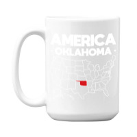 Usa Oklahoma, Usa Oklahoma Vintage, Usa Oklahoma Art, Usa Oklahoma Pai 15 Oz Coffee Mug | Artistshot