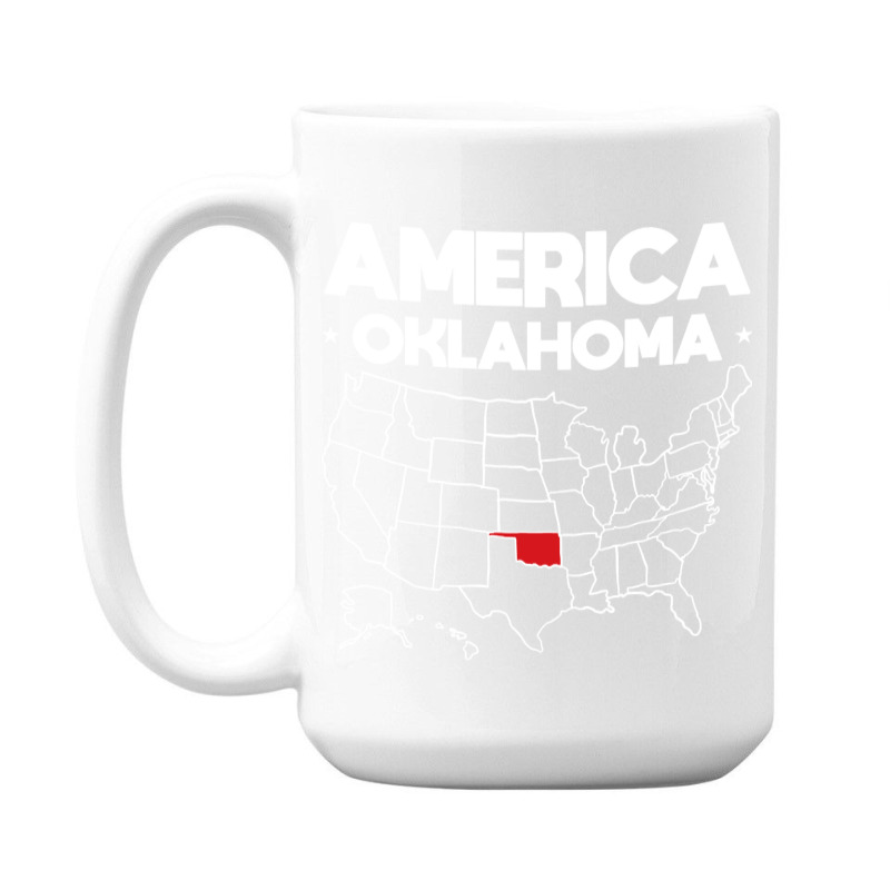 Usa Oklahoma, Usa Oklahoma Vintage, Usa Oklahoma Art, Usa Oklahoma Pai 15 Oz Coffee Mug | Artistshot