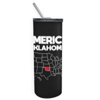 Usa Oklahoma, Usa Oklahoma Vintage, Usa Oklahoma Art, Usa Oklahoma Pai Skinny Tumbler | Artistshot