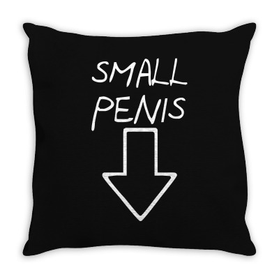 Small Penis Throw Pillow Designed By Riqo