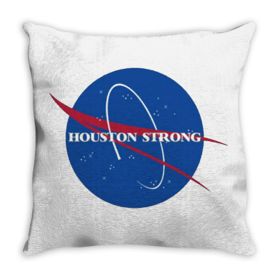 Pray For Houston Throw Pillow Designed By Warning