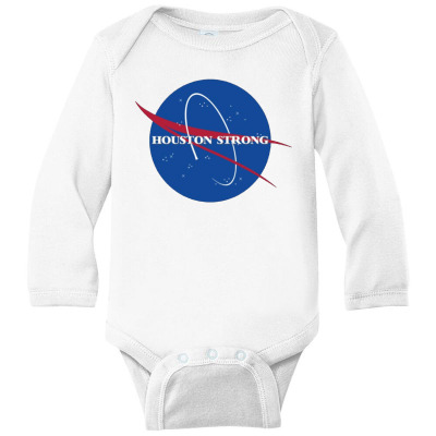 Pray For Houston Long Sleeve Baby Bodysuit Designed By Warning