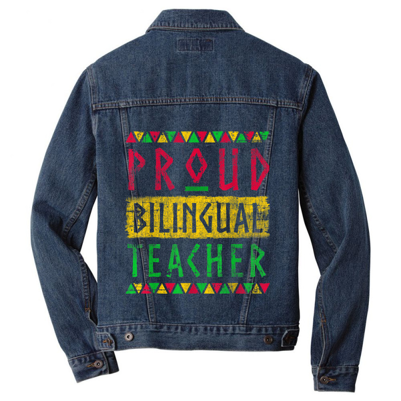 Cool Bilingual Teacher Giffor Black History Month Gifts Women Men Denim Jacket by RoyDesign | Artistshot