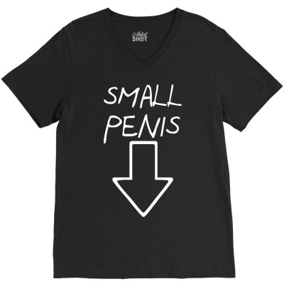 Small Penis V-neck Tee Designed By Riqo