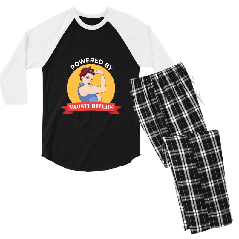 Powered By Moisturizers   Skincare Men's 3/4 Sleeve Pajama Set by senyumterus | Artistshot