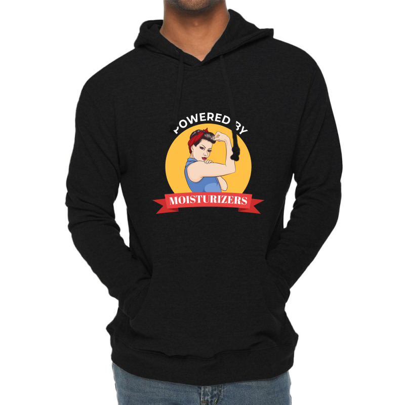 Powered By Moisturizers   Skincare Lightweight Hoodie by senyumterus | Artistshot