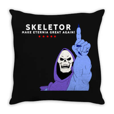Make Eternia Great Again Throw Pillow Designed By Warning