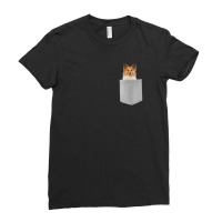 Icelandic Sheepdog Dog In Your Pocket Ladies Fitted T-shirt | Artistshot