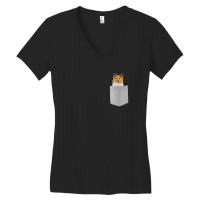 Icelandic Sheepdog Dog In Your Pocket Women's V-neck T-shirt | Artistshot