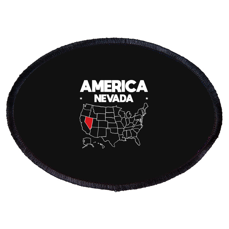 Usa Nevada, Usa Nevada Vintage, Usa Nevada Art, Usa Nevada Painting, U Oval Patch | Artistshot