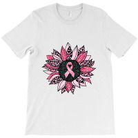 Sunflower Pink Cancer Awareness Women Warrior T-shirt | Artistshot