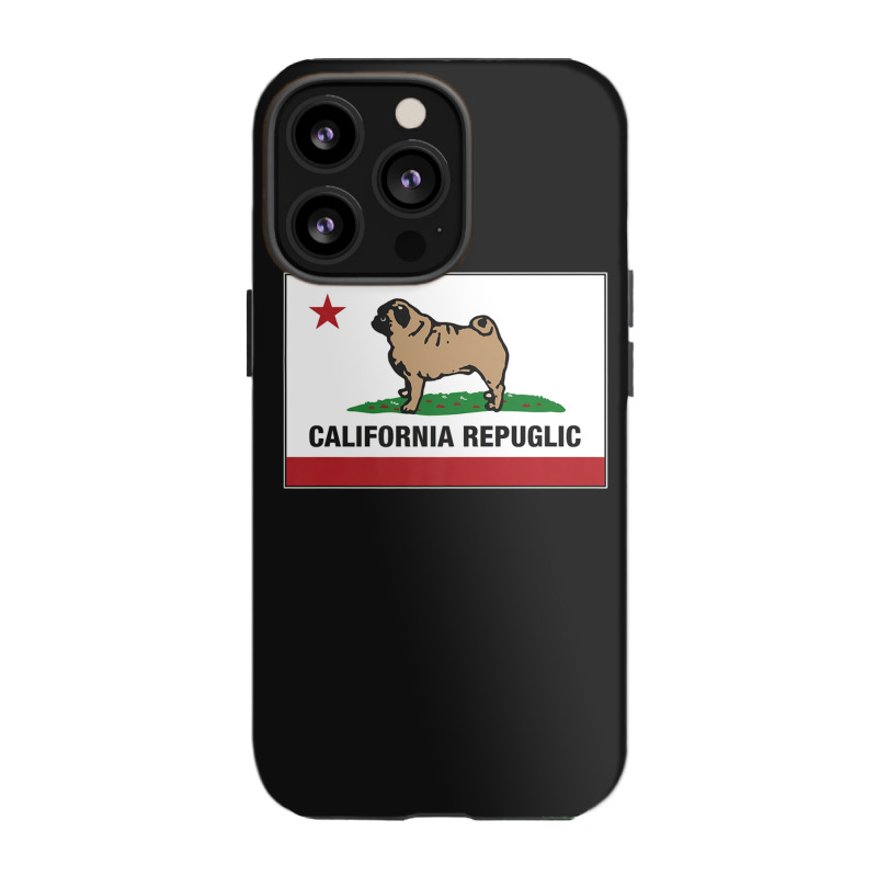 Funny Pug California Repuglic California Cali Iphone 13 Pro Case | Artistshot