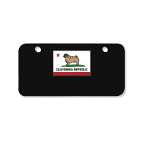 Funny Pug California Repuglic California Cali Bicycle License Plate | Artistshot