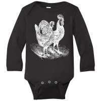 Rooster Chicken Farm Country, Rooster Chicken Farm, Country, Chickens  Long Sleeve Baby Bodysuit | Artistshot