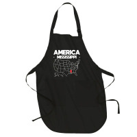 Usa Mississippi, Usa Mississippi Vintage, Usa Mississippi Art, Usa Mis Full-length Apron | Artistshot