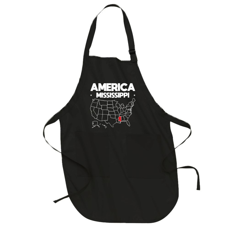 Usa Mississippi, Usa Mississippi Vintage, Usa Mississippi Art, Usa Mis Full-length Apron | Artistshot