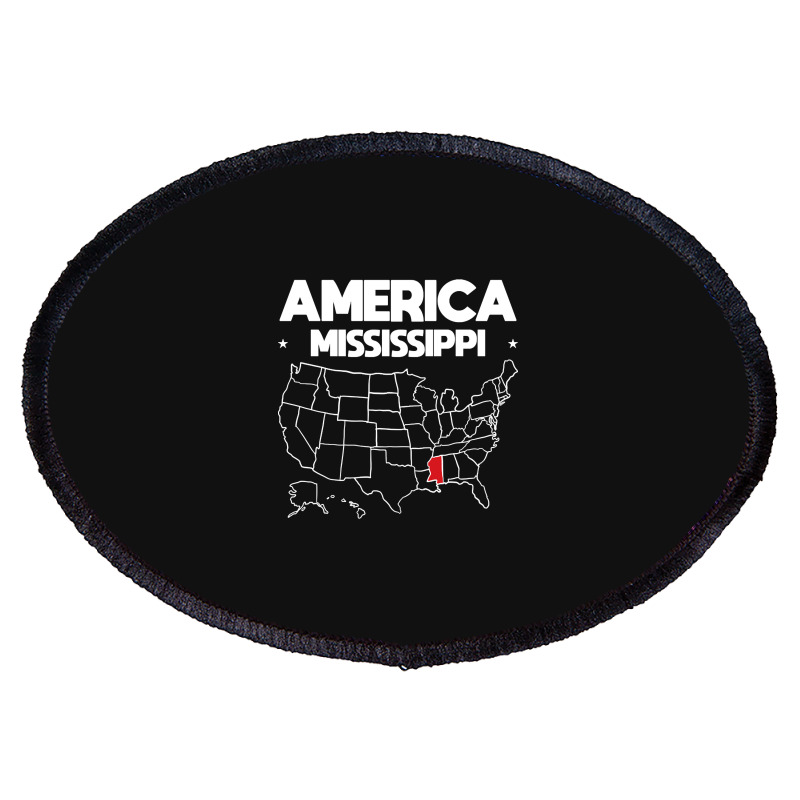 Usa Mississippi, Usa Mississippi Vintage, Usa Mississippi Art, Usa Mis Oval Patch | Artistshot