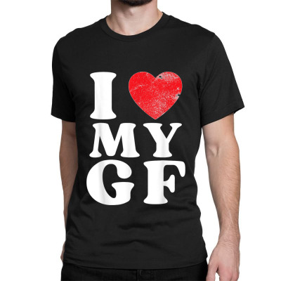 Custom I Love My Girlfriend I Heart My Girlfriend Gf T Shirt Unisex Jogger  By Cm-arts - Artistshot