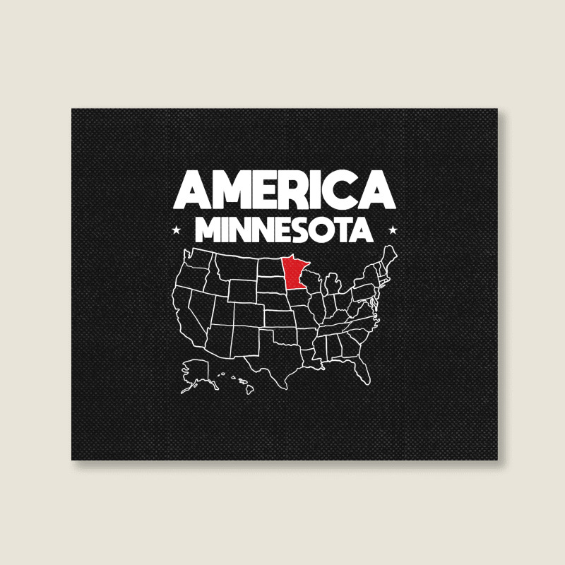 Usa Minnesota, Usa Minnesota Vintage, Usa Minnesota Art, Usa Minnesota Landscape Canvas Print | Artistshot