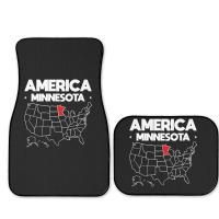 Usa Minnesota, Usa Minnesota Vintage, Usa Minnesota Art, Usa Minnesota Full Set Car Mats | Artistshot