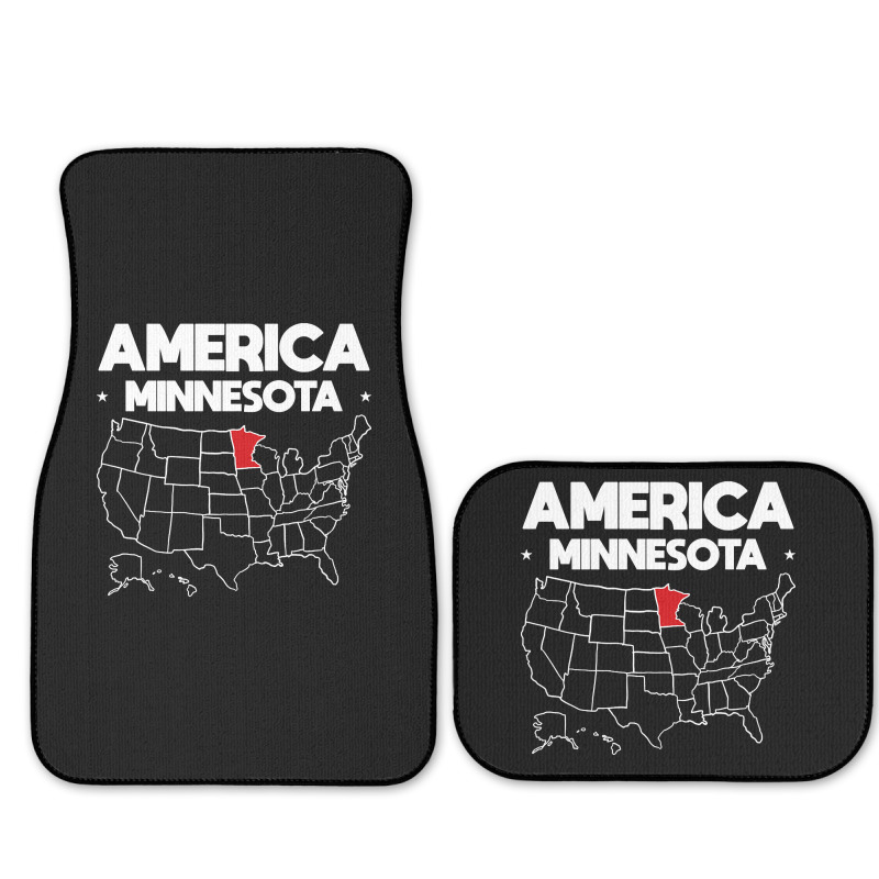 Usa Minnesota, Usa Minnesota Vintage, Usa Minnesota Art, Usa Minnesota Full Set Car Mats | Artistshot