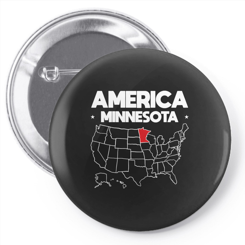 Usa Minnesota, Usa Minnesota Vintage, Usa Minnesota Art, Usa Minnesota Pin-back Button | Artistshot