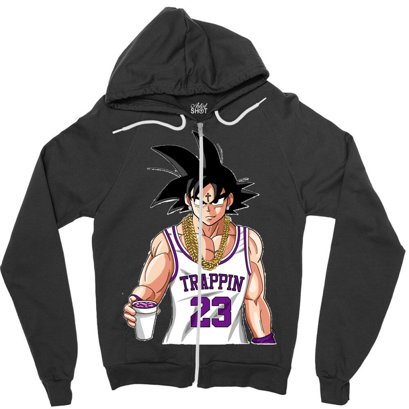 Trap Goku Classic Zipper Hoodie | Artistshot