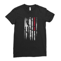 San Mateo Area Code American Flag, California Gift Ladies Fitted T-shirt | Artistshot