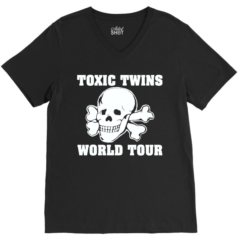 Toxic Twin World Tour V-neck Tee | Artistshot