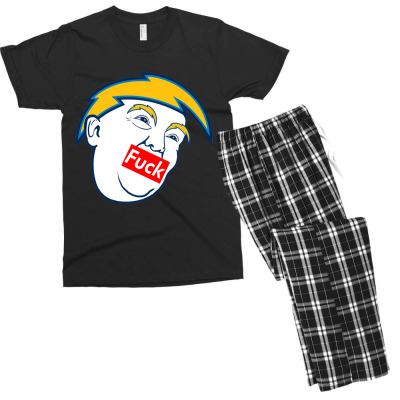 Trump Haters Men's T-shirt Pajama Set Designed By Warning