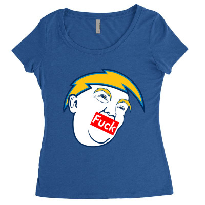 Trump Haters Women's Triblend Scoop T-shirt Designed By Warning