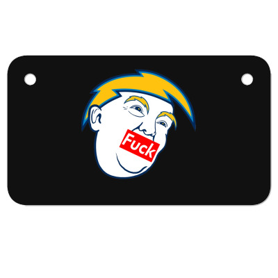 Trump Haters Motorcycle License Plate Designed By Warning