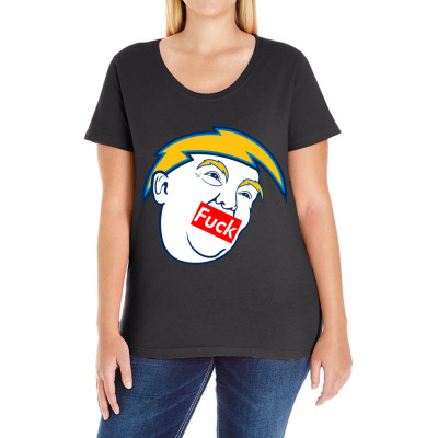 Trump Haters Ladies Curvy T-shirt Designed By Warning